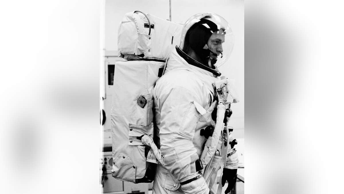 Astronaut Russell Schweickart, Apollo 9 prime crew lunar module pilot, participates in a Countdown Demonstration Test (NASA)