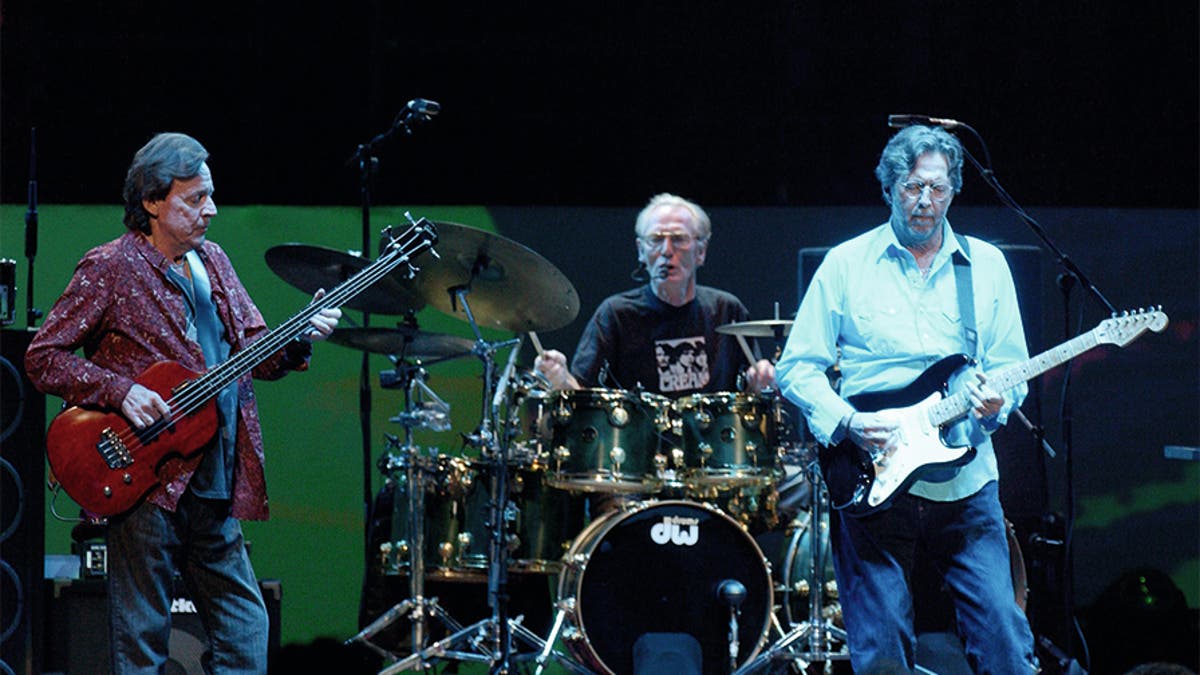 Bassist Jack Bruce, drummer Ginger Baker and Eric Clapton.