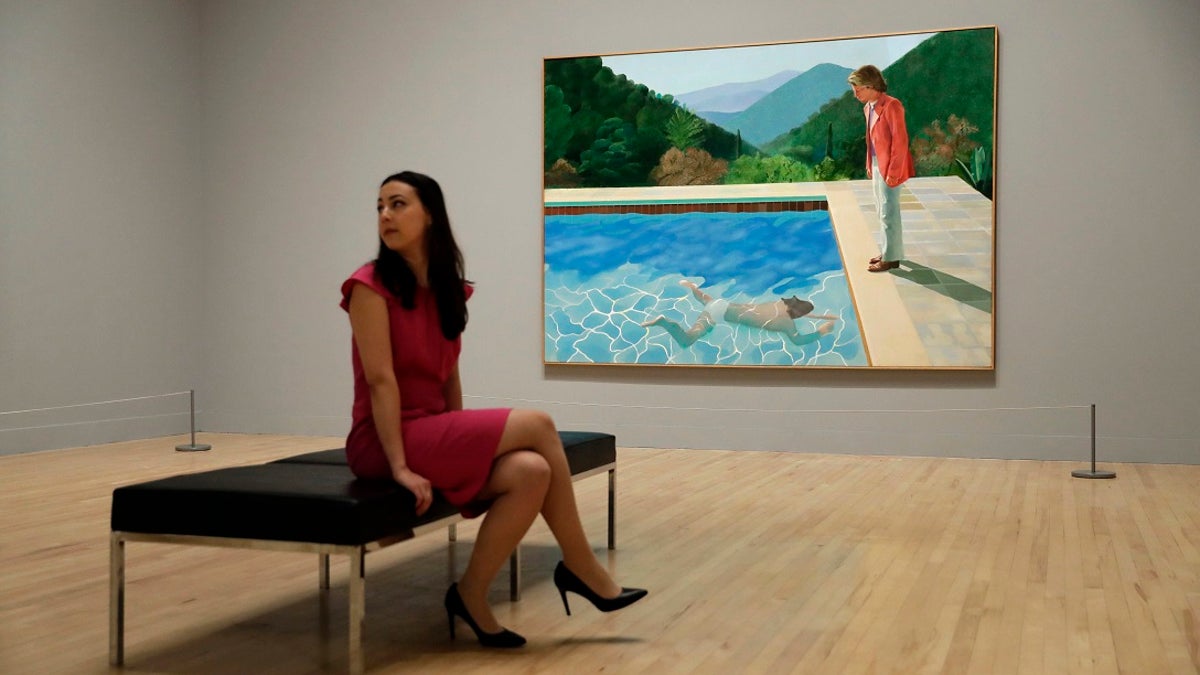 The painting is considered one of David Hockney’s premier works.