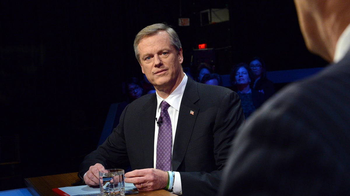 Massachusetts Gov. Charlie Baker said he "misspoke" when he refused to endorse another Republican during a debate. 