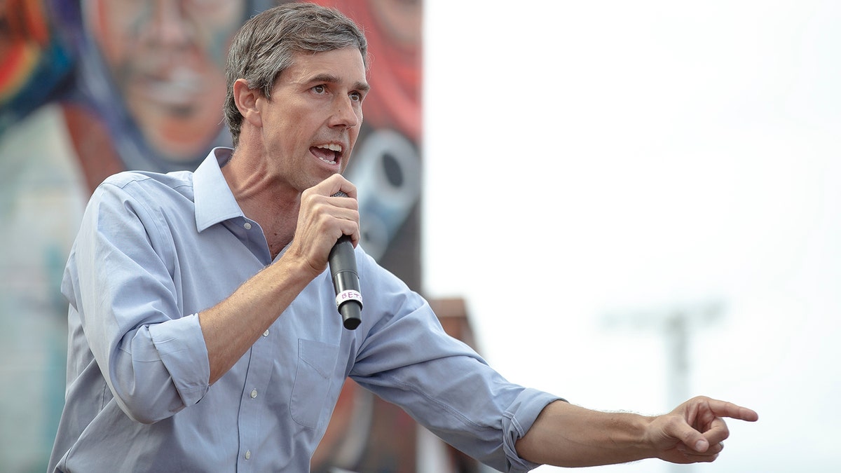 Beto O'Rourke, the 2018 Democratic candidate for U.S. Senate in Texas, speaks during a rally.