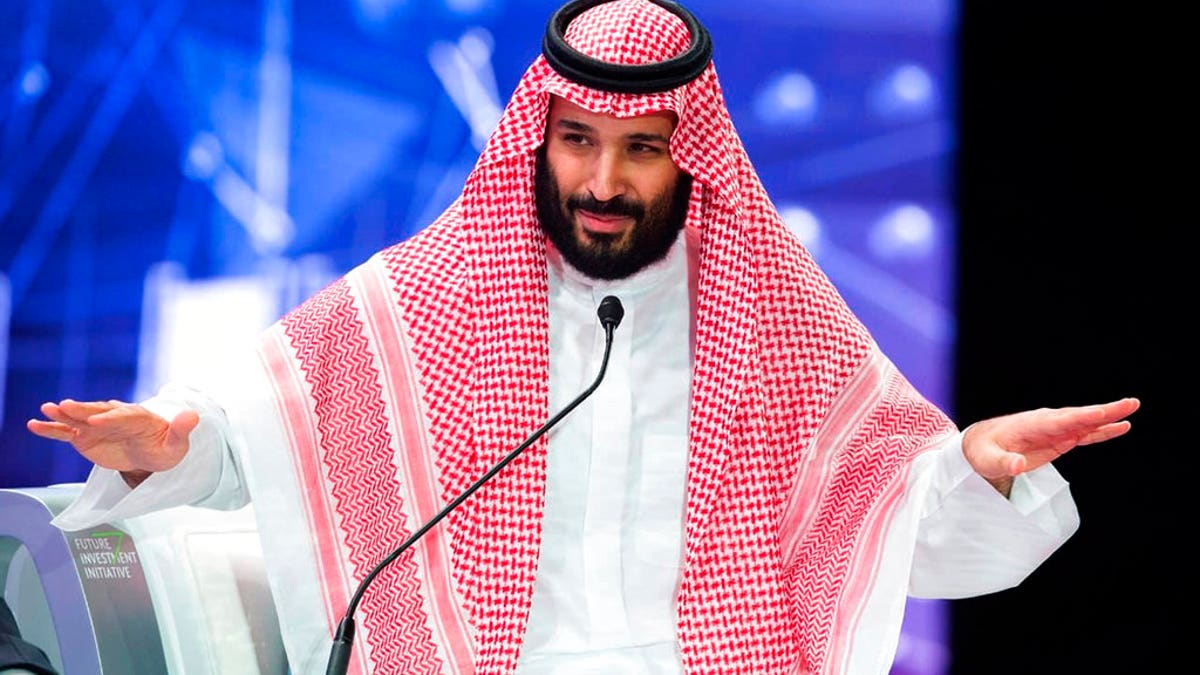 Crown Prince Mohammed bin Salman addresses conference