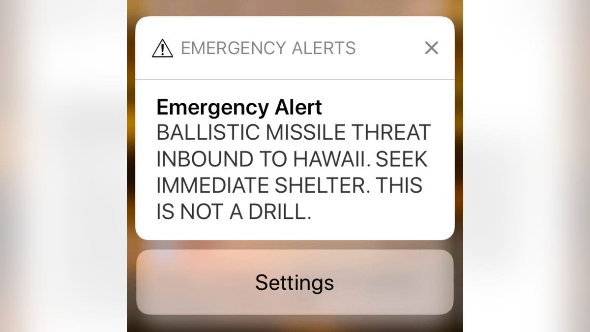 This Jan. 13, 2018 file smartphone screen capture shows a false incoming ballistic missile emergency alert sent from the Hawaii Emergency Management Agency system.