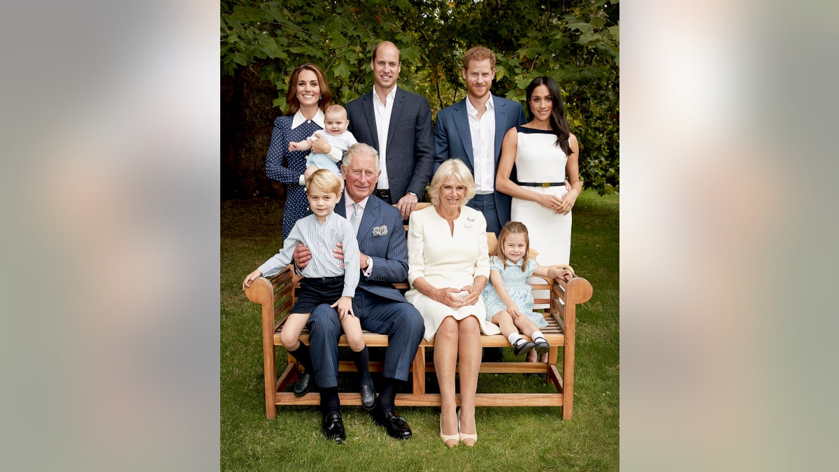 Charles and Camilla with Prince William and Prince Harry