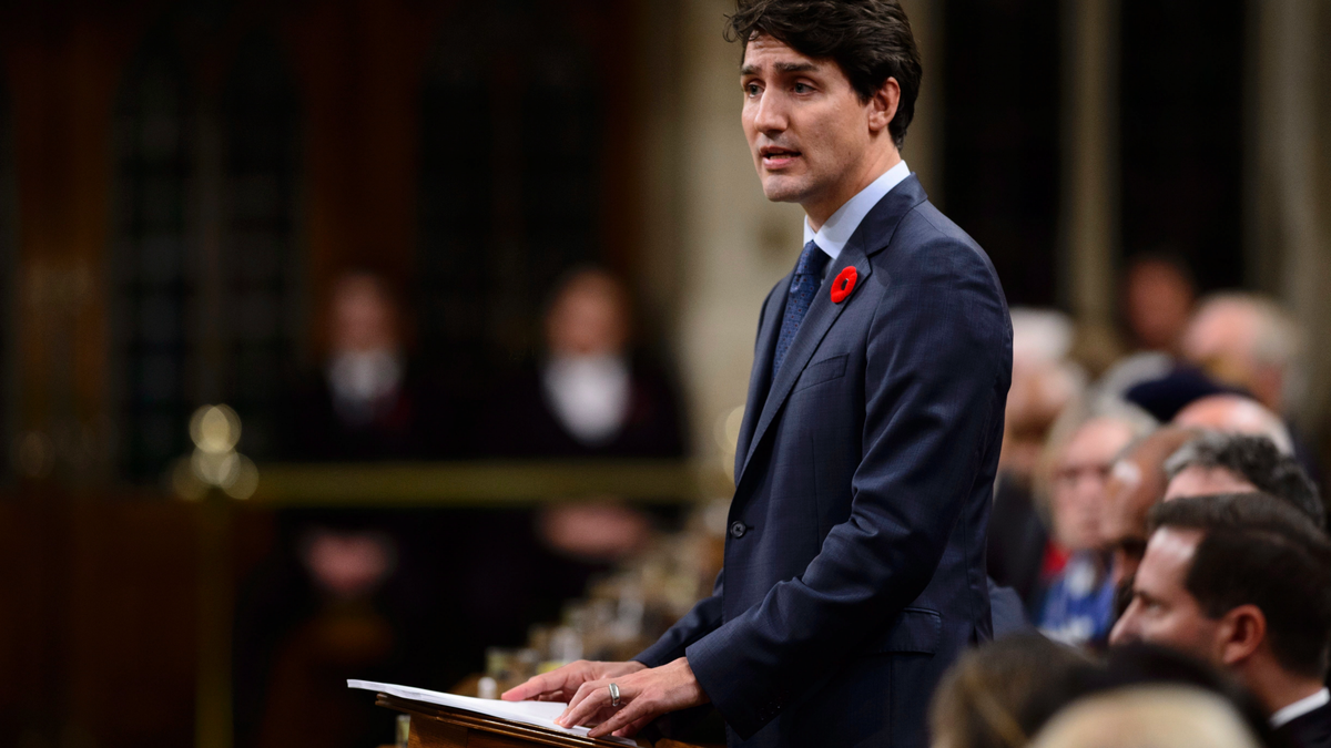 A third Canadian has been detained in China, the Canadian government said Wednesday, but Canadian Prime Minister Justin Trudeau said the latest case doesn't seem to the fit the pattern of the previous two, adding that he favors de-escalating tensions. (Sean Kilpatrick/The Canadian Press via AP)