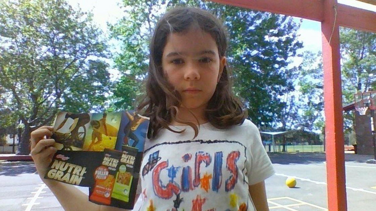 An 8-year-old girl started a petition to get Kellogg's cereal to include girls as well as boys "doing awesome things" on their boxes. 