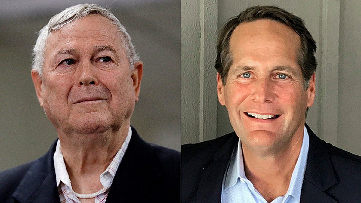 Rep. Dana Rohrabacher, left, is locked in a tight race against Harley Rouda.