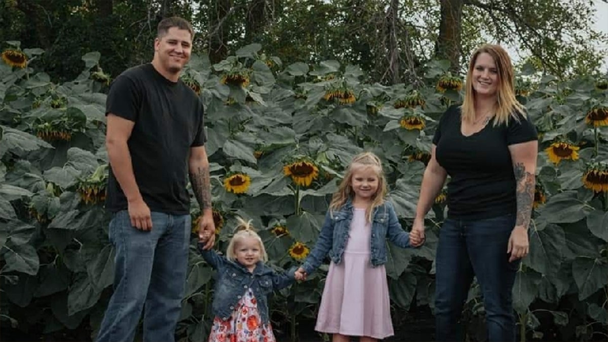 Chelsi and Anthony Dean and their children Kaytlin, 5, and Avri, 1.