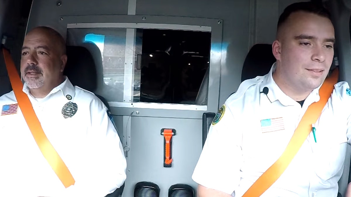 Aetna Ambulance EMT Chris Cabral (left) was saved by his partner of two and a half years Ray Berwick (right) after he had a stroke.