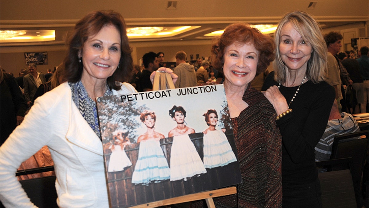 Lori Saunders, Linda Henning and Gunilla Hutton at The Hollywood Show held at The Westin Hotel LAX in a 2015 reunion.
