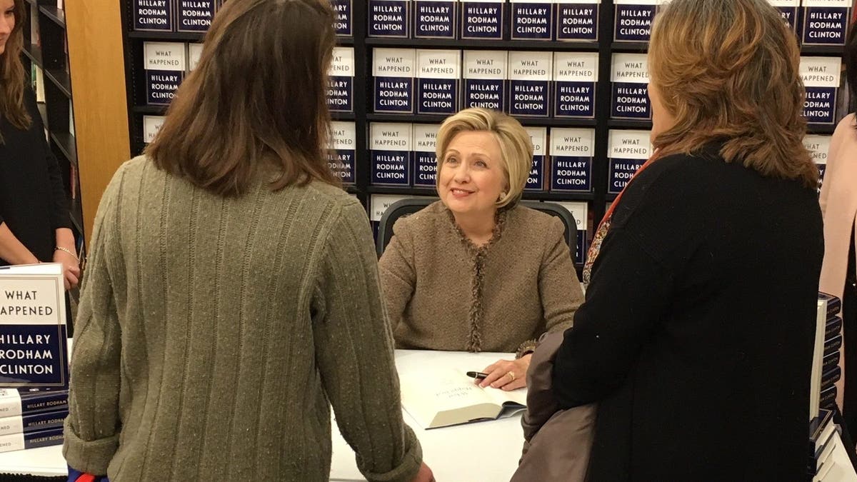 Hillary Clinton, during her last visit to New Hampshire in December 2017 as part of her book tour. (Paul Steinhauser/Fox News)