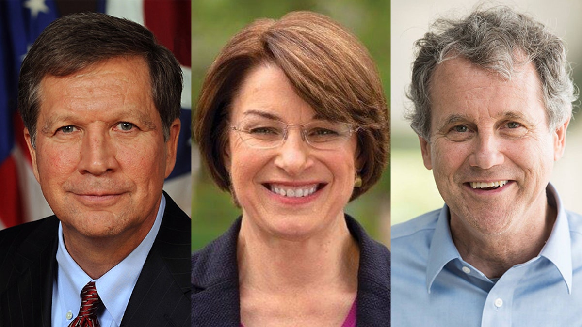 Ohio Gov. John Kasich, Minnesota Sen. Amy Klobuchar and Ohio Sen. Sherrod Brown.