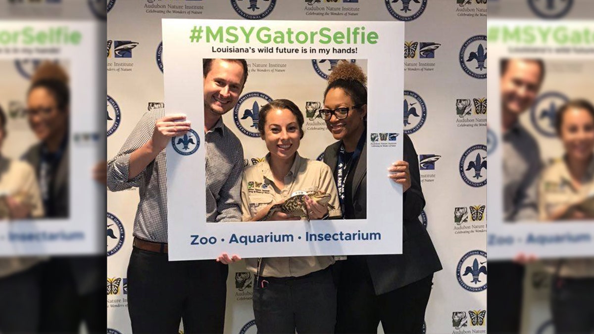 Audubon experts will host a display table in the airport’s baggage claim area where people can learn about the animals that live in Louisiana’s wetlands and take a picture with a baby gator.