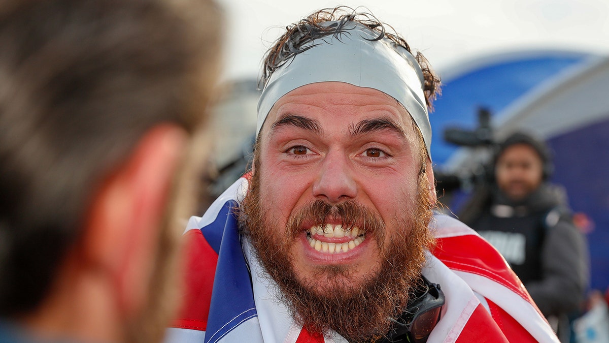 Ross Edgley said the darkest moment of his 'Great British Swim' was when a giant jellyfish attached itself to his face for about 30 minutes. (Photo by Luke Walker/Getty Images for Red Bull)