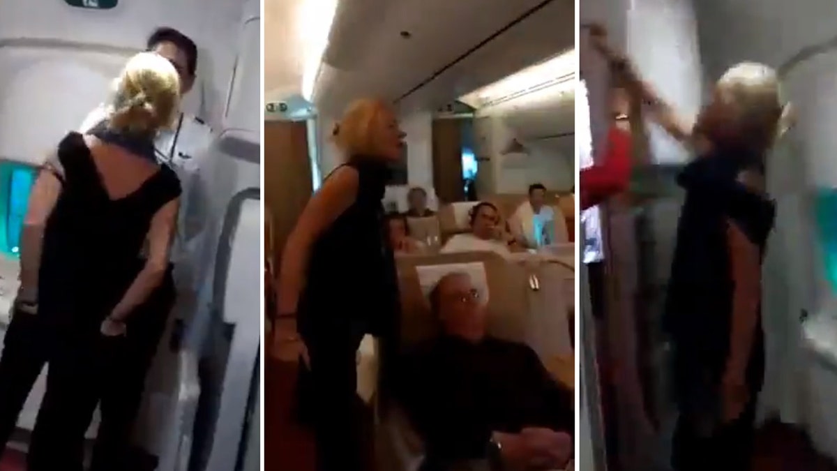 Simone O'Broin, 50, was arrested after a racist, drunken assault of Air India crew. The Northern Irish woman is a prominent BDS leader who threatened the Indian crew with a boycott.