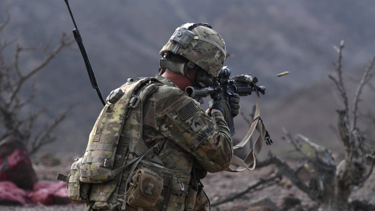 Service member in Afghanistan