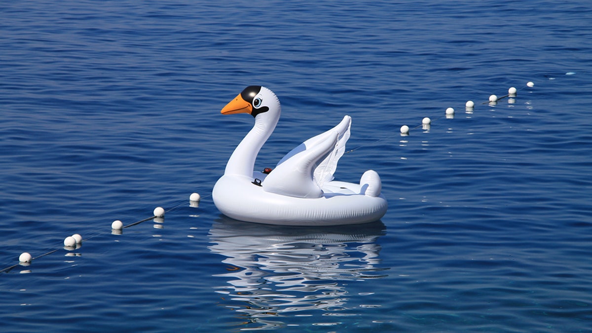 The mother and son floated several miles off shore, she said.