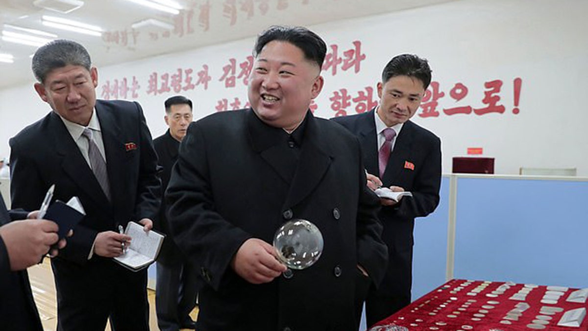 Kim Jong Un gave "field guidance" at Taegwan Glass Factory, KCNA announced Sunday.