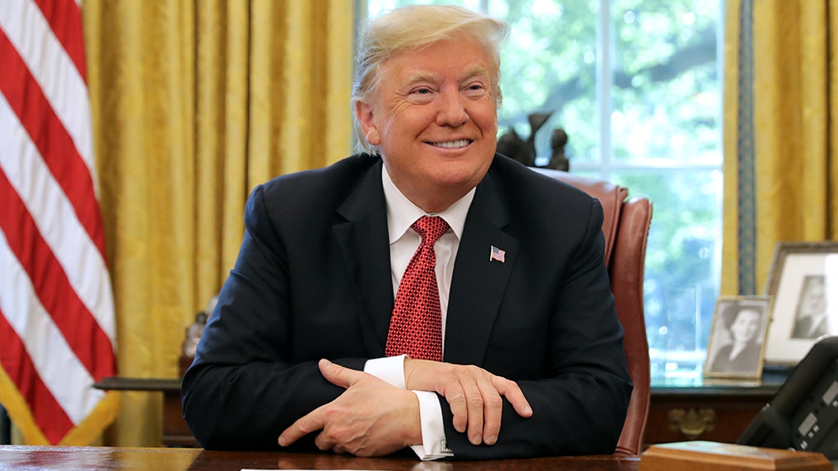 President Donald Trump in the Oval Office on October 17. (Photo by Chip Somodevilla/Getty Images)