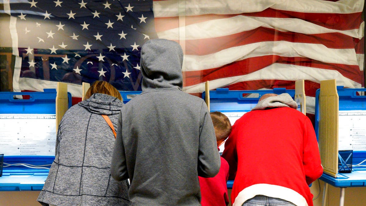 FILE- In this Nov. 2, 2018, file photo residents vote early at the Douglas County Election Commission office in Omaha, Neb. (AP Photo/Nati Harnik, File)