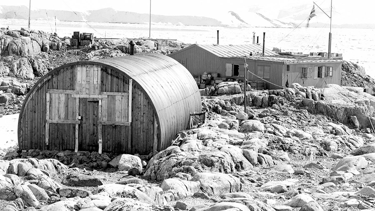 Base ‘A’ from the east, showing the Nissen hut. (Credit: Natural Environment Research Council)
