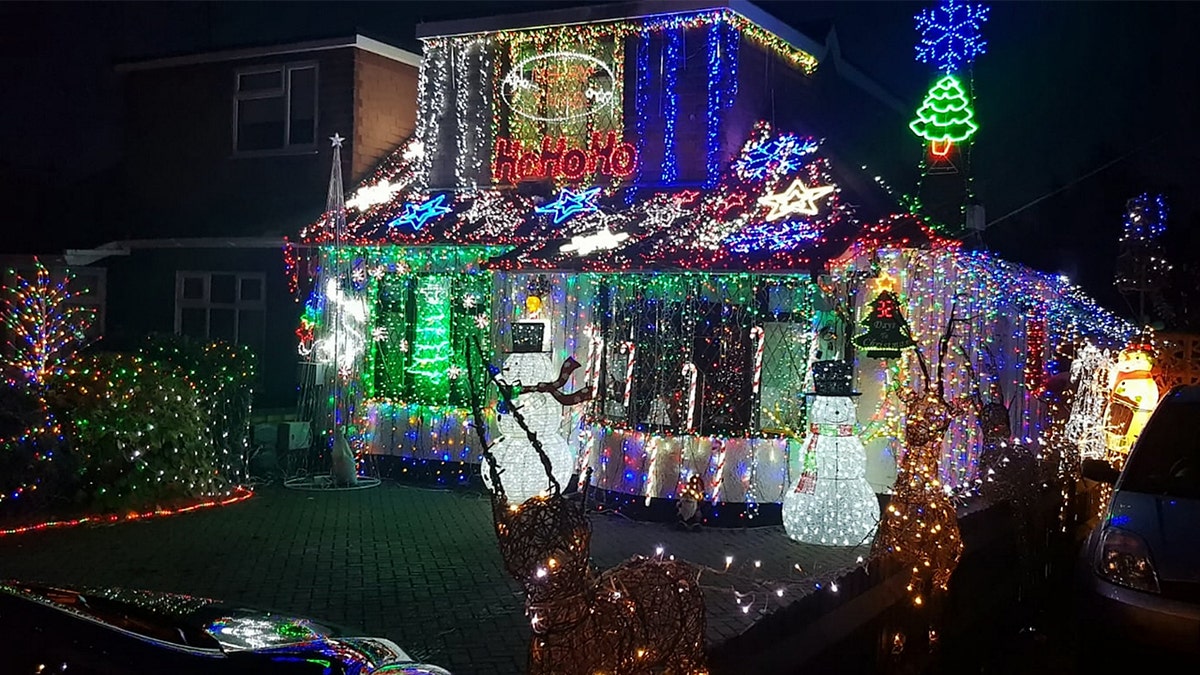 A family in the U.K. claims to have the most festive house.