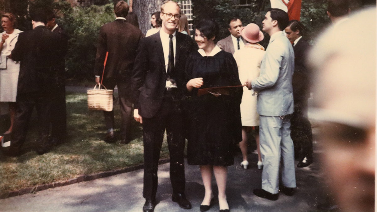 Jane Britton at her Radcliffe College graduation.