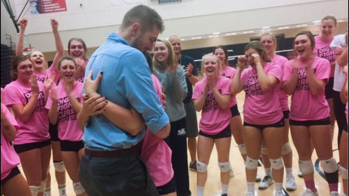 "We’ve had a lot of memorable moments in this gym, but this one is by far my favorite," Pierce said.