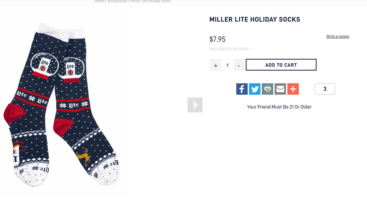 Miller Lite lovers and those shopping for gag gifts usually snatch the annual knitwear line up pretty quickly, so don’t wait until it’s too late to place an order if you want anything.