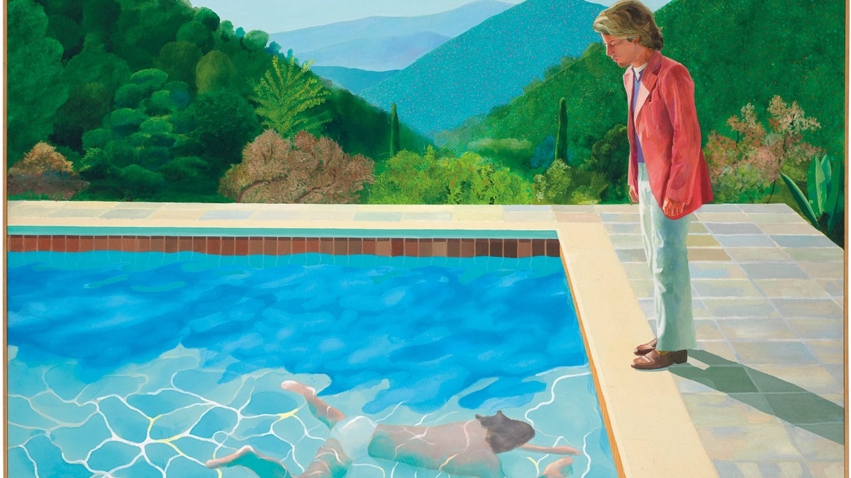 David Hockney’s “Portrait of an Artist [Pool with Two Figures]” fetched $90.3 million at Christies on Thursday, Nov. 15, 2018.