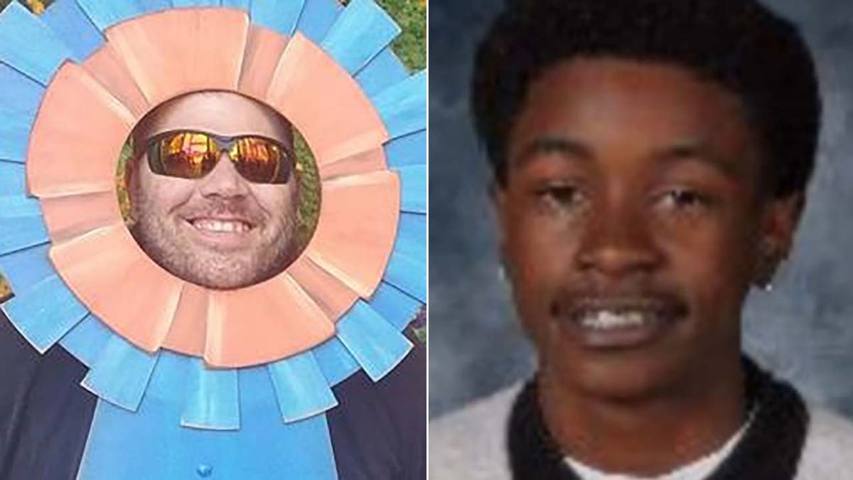 Patrick Smith, left, died Thursday evening after being shot the previous week. Police are searching for suspect Leslie Hawkins. (GoFundMe/Barstow Police)