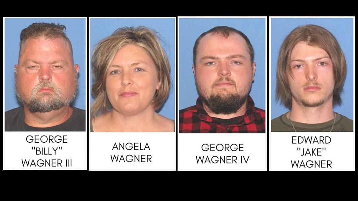 Four Wagner family members charged with the murder of eight Rhoden family members