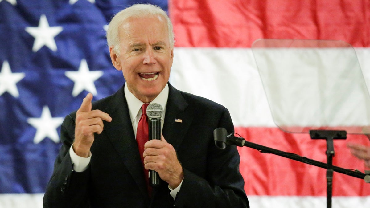 Former Vice President of the U.S. Joe Biden speaks during a political rally in Newark, New Jersey, U.S., October 12, 2017.  REUTERS/Eduardo Munoz - RC1C71DB4050