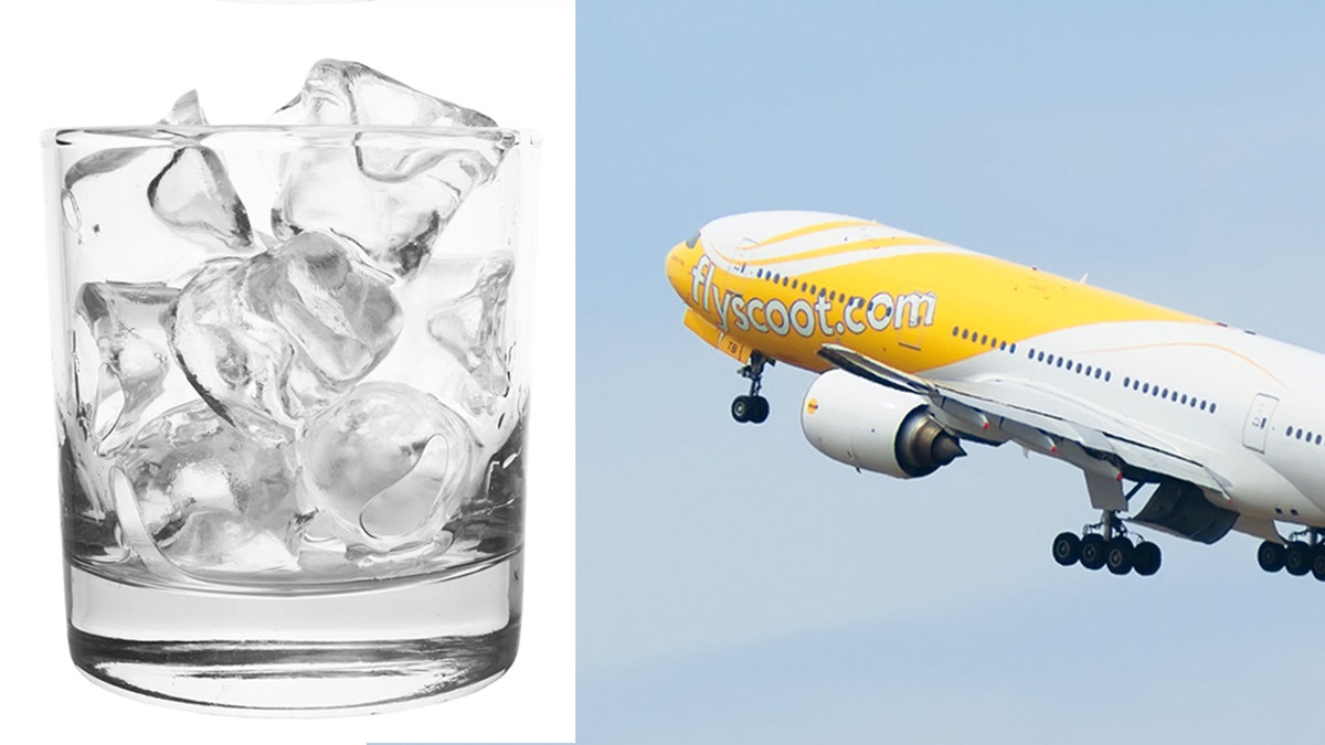 Since the man was unwilling to pay for a bottle, he said the flight attendant served him a cup of ice and told him he could wait for it to melt.