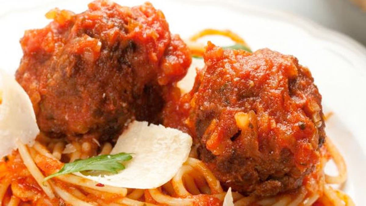 Spaghetti and meatballs