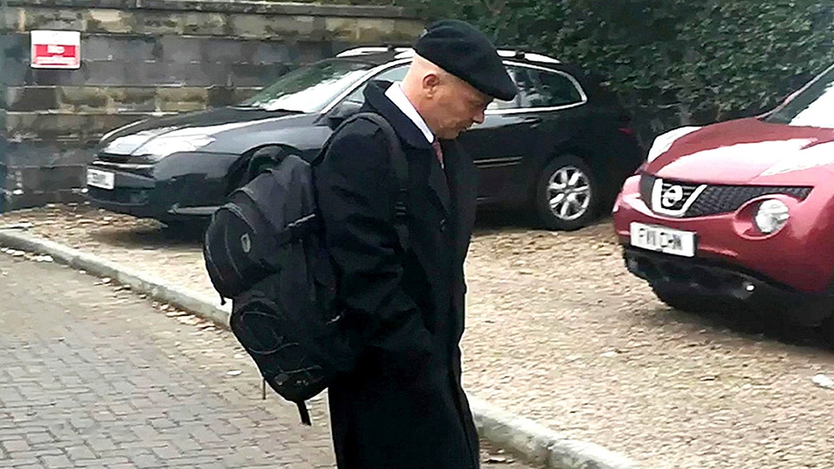 British Airways customer Stephen Prosser, seen here outside Pontypridd County Court earlier this month, claimed to have sustained injuries to his pelvis and his back.