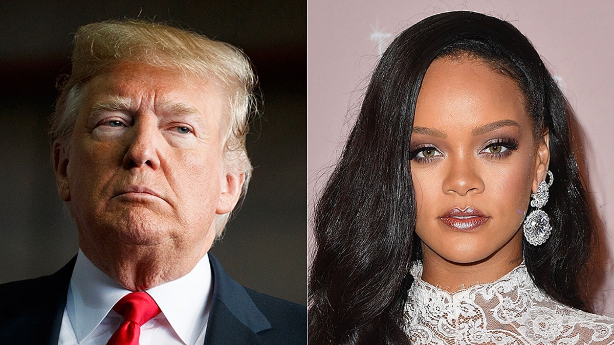 Rihanna said she's not happy President Trump is using her music at his "tragic" rallies.