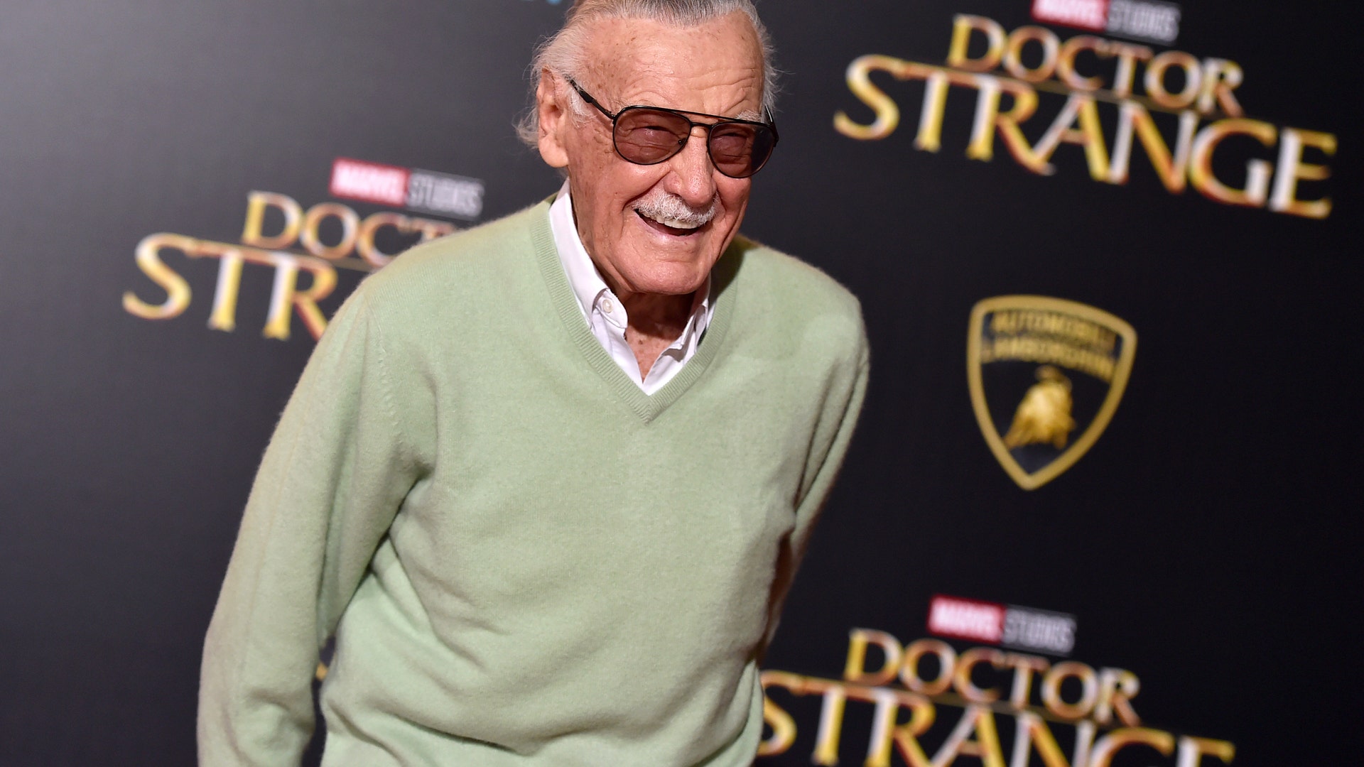 FILE - In this Oct. 20, 2016 photo, Stan Lee arrives at the premiere of "Doctor Strange" in Los Angeles. Lee considered the comic-book medium an art form and he was prolific: By some accounts, he came up with a new comic book every day for 10 years.