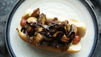 Balsamic Glazed Portabello Hot Dog