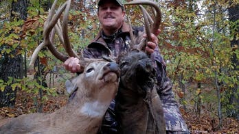 Kentucky man bags 'rare' deer with decapitated buck head entangled in its antlers