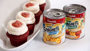 SpaghettiOs Red Velvet Cupcakes