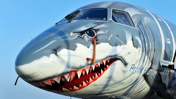 Embraer's shark-themed jet has no middle seats