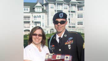 Veteran who underwent first double above-the-elbow arm transplant in US regaining movement in hands