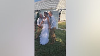 Paralyzed bride walks down aisle 3 years after horrific accident