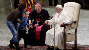 Pope praises ‘unruly’ deaf child after he climbed on stage to play: 'This child preaches to all of us'