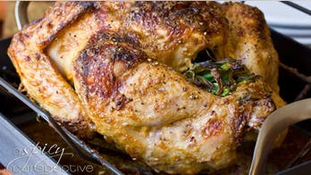 Whole Oven Roasted Turkey with Asian Herbs and Spices