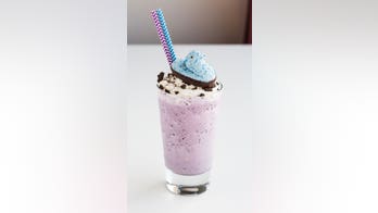 Blueberry Chocolate Peeps Cheesecake Milkshake