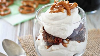 Boozy Brownie Pretzel Trifles