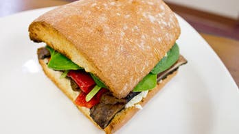Portobello Mushroom and Goat Cheese Sandwich