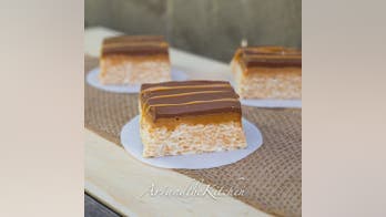 Chocolate Caramel Rice Krispie Squares